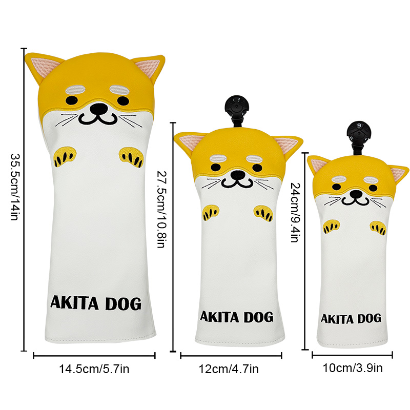 Golf Club Headcovers Set Dog C - Golf Driver review and price