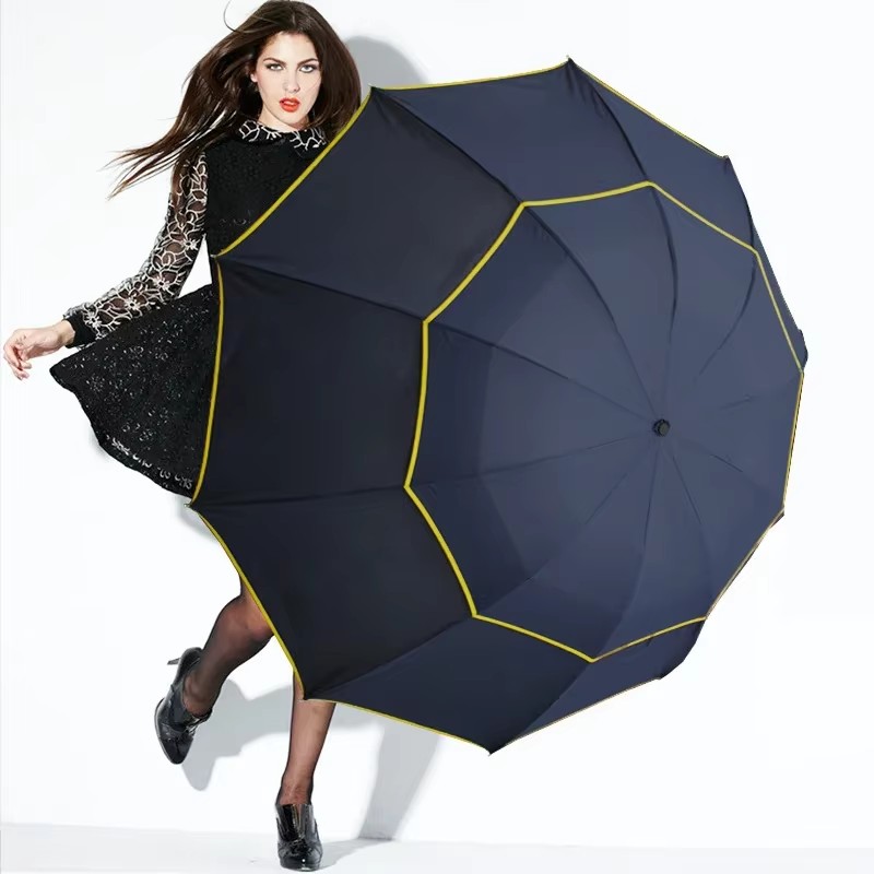 Double Strong Wind Resistant U - Golf Umbrella Large review and price